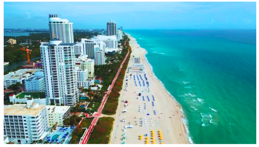 Hoteis na praia de Miami Beach