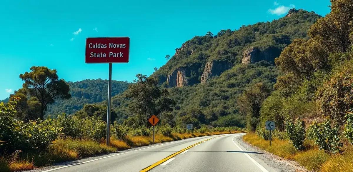 Como chegar ao Parque Estadual da Serra de Caldas Novas?