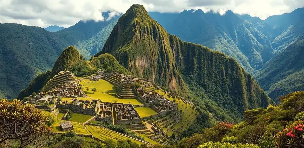 Conservação das trilhas incas e flora dos Andes em Machu Picchu