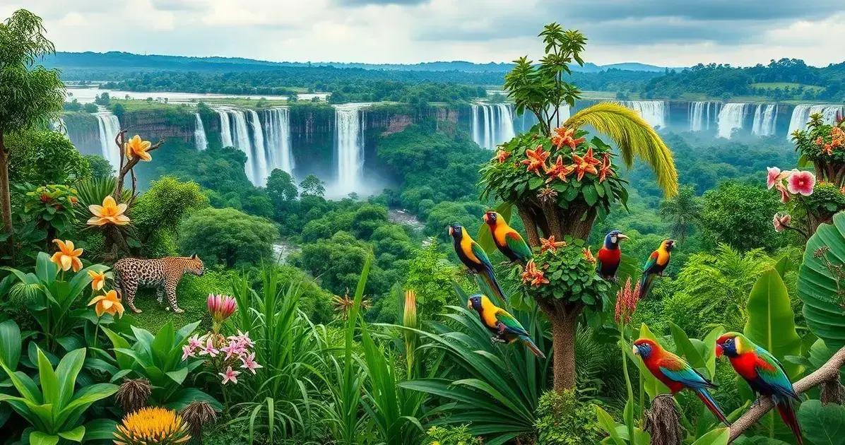 Biodiversidade e espécies locais únicas no Parque Foz do Iguaçu