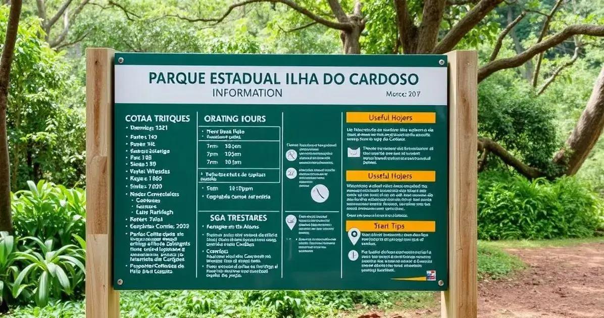 Horários de funcionamento e informações úteis