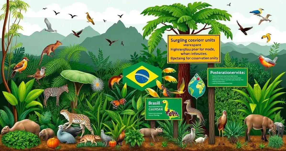 Informações sobre unidades de conservação e biodiversidade